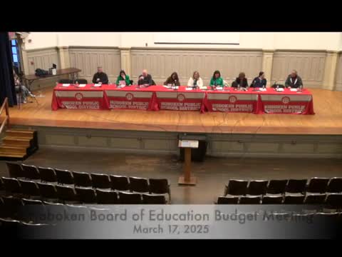 Hoboken Board of Education introduces tentative budget for 2025-2026 school year