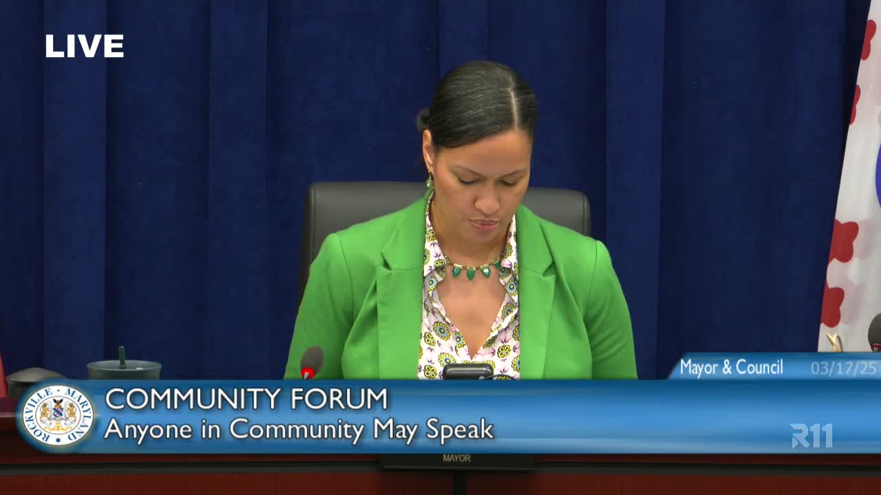Rockville residents address city council on community issues