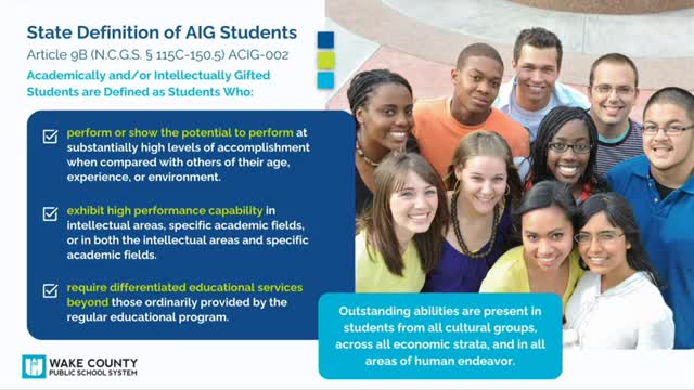 Wake County Public Schools reports significant rise in AIG student performance metrics