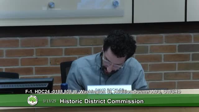 Mark Higgins presents family renovation plans for historic Ann Arbor home