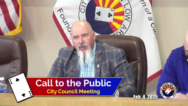 Resident Fred Franot addresses Sholoh council on noise and emissions concerns