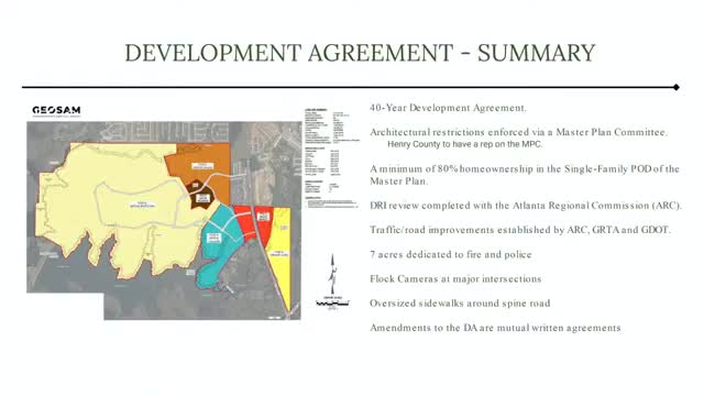 Development agreement set for new neighborhood in Henry County with safety enhancements