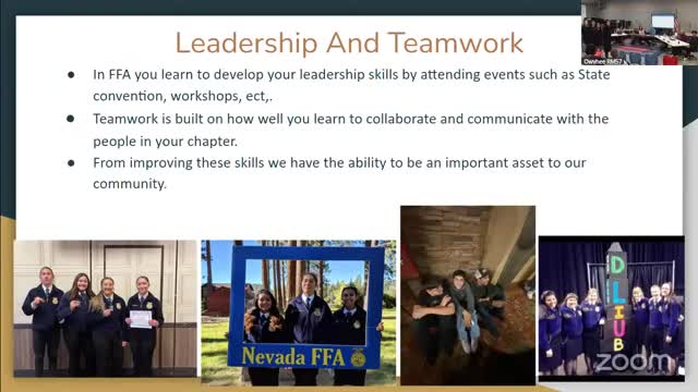 FFA members enhance leadership through hands-on workshops and community events in Nevada