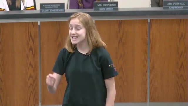 Third grader Laurie Paul shares heartfelt story at Mountain View Elementary