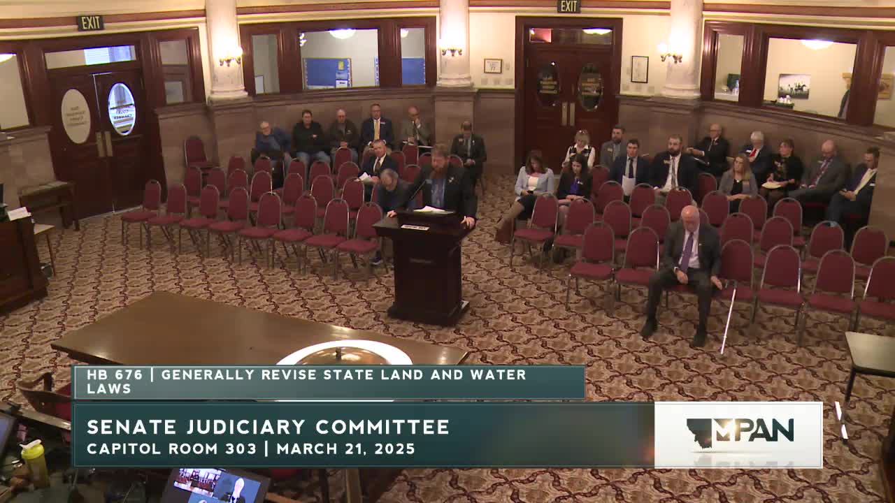 Montana House Bill 676 aims to protect private water rights on state land