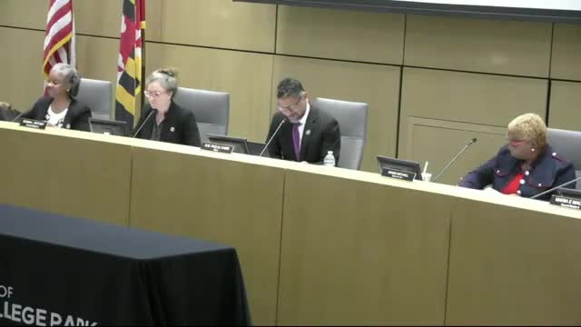 College Park City Council reviews stop sign camera legislation after pilot program