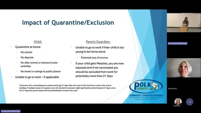 Polk County reports MMR vaccination rates below outbreak prevention threshold