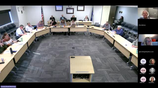 Public Health Nurse Crystal King presents Polk County's 40 Day Immunization Report