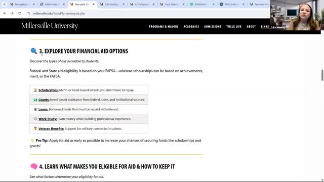 Millersville outlines financial aid options for new students