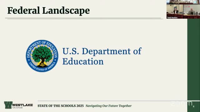 Westlake Schools outlines funding sources and advocates for public education value