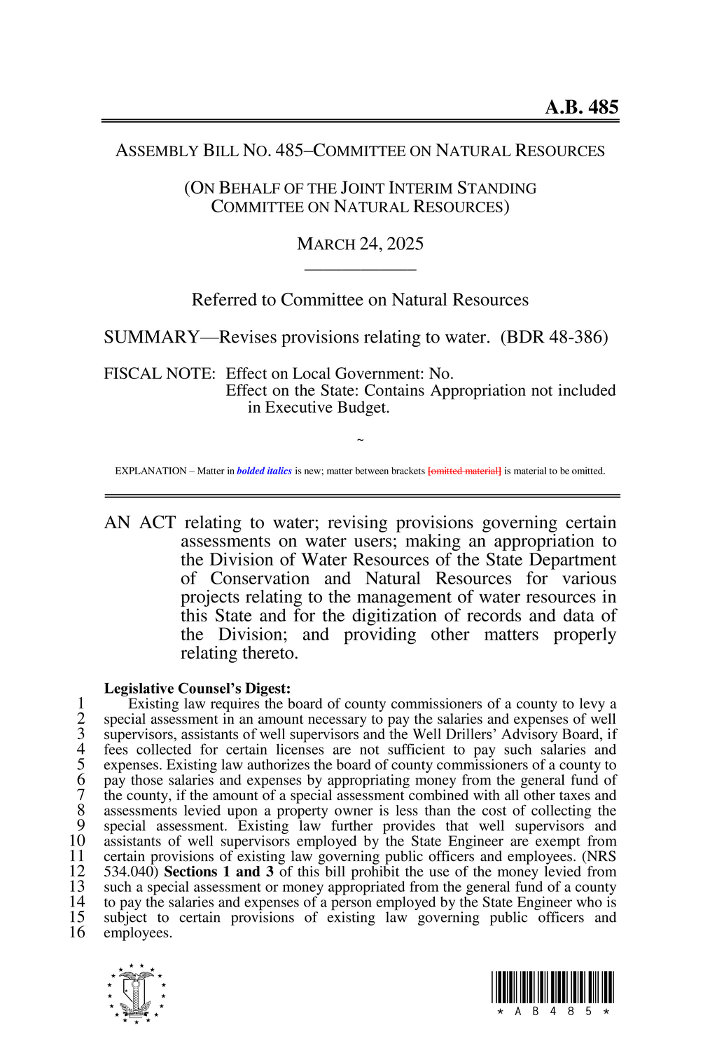 Nevada State Engineer establishes groundwater board guidelines for conservation and management
