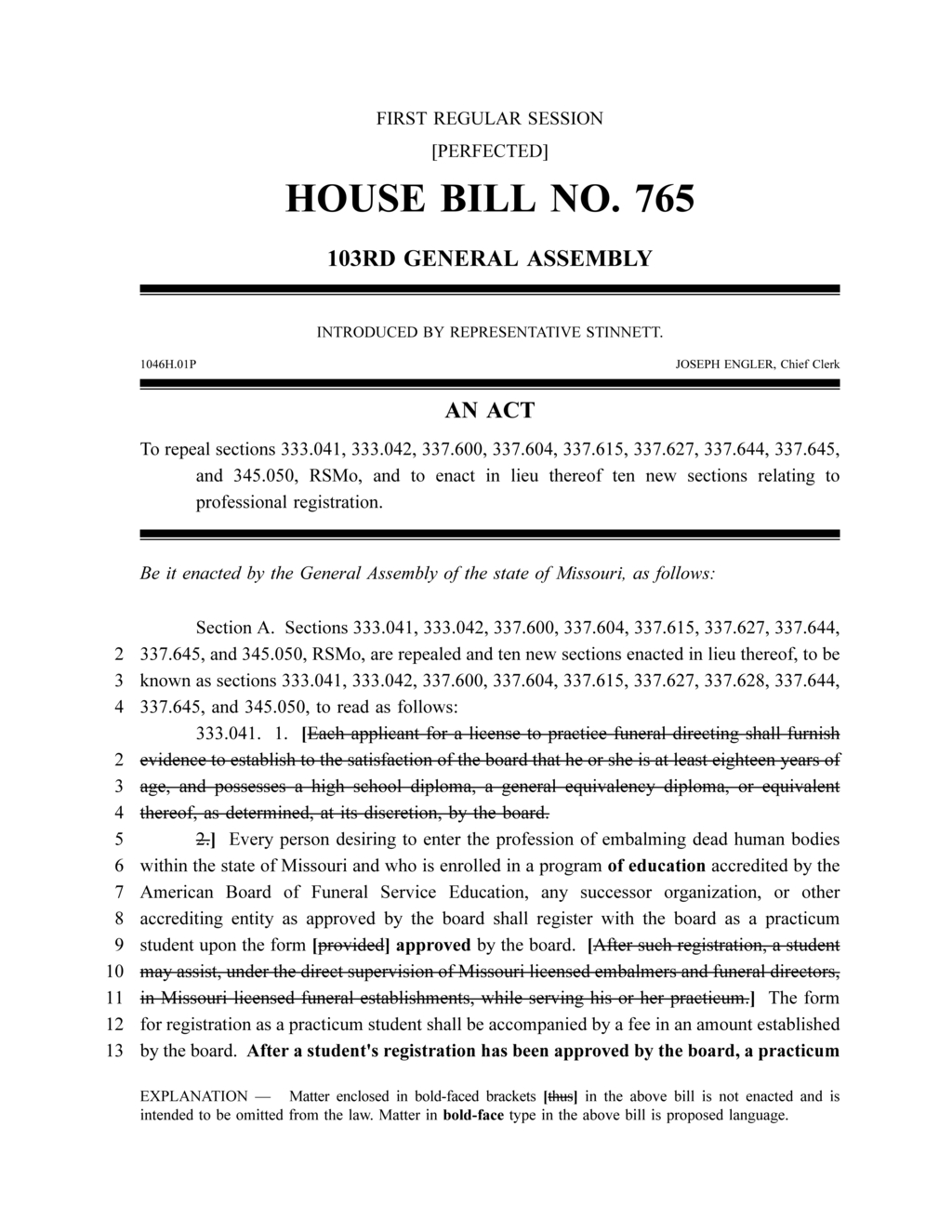 Board sets new guidelines for funeral director and embalmer licensing in Missouri