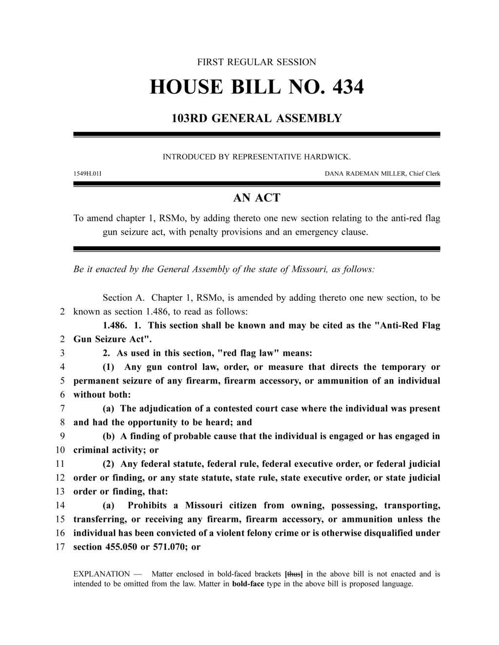 Missouri enacts emergency law to limit federal government power on gun rights
