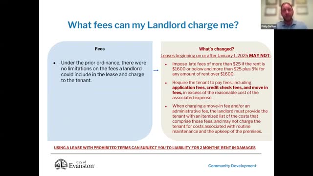 Evanston implements new landlord fee regulations starting January 1