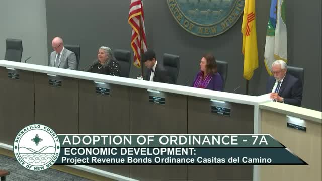 Bernalillo County approves revenue bonds for Casitas de Camino affordable housing project
