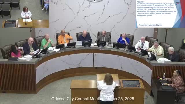 Odessa City Council approves new CAD system and traffic analysis software contracts