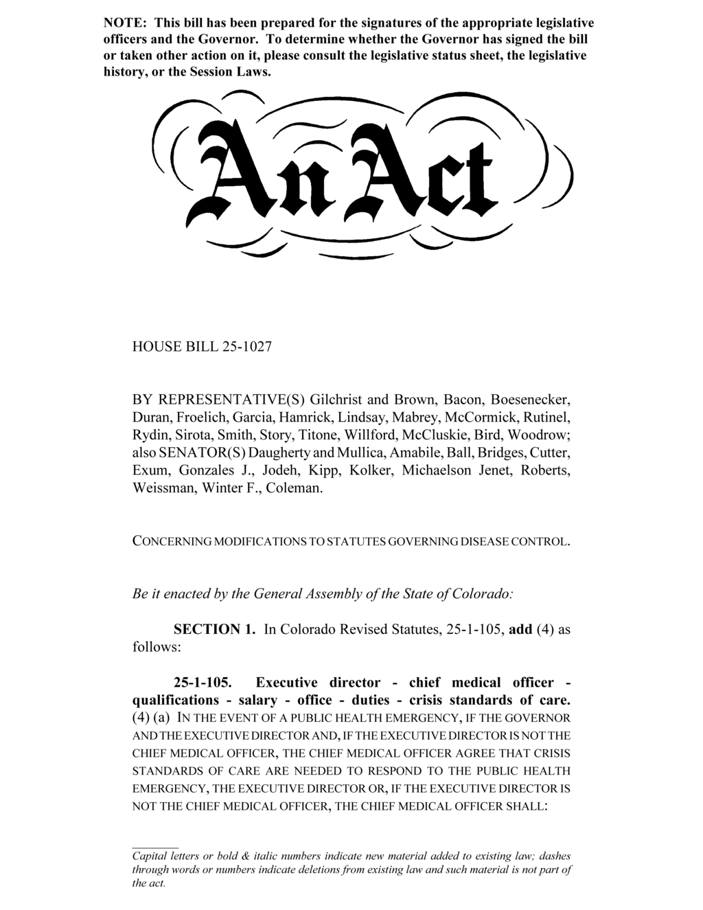Colorado enforces school immunization requirements under House Bill 25-1027