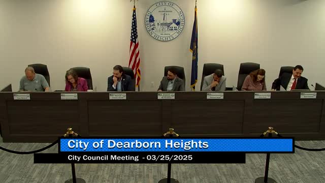 Dearborn Heights City Council debates budget amendments across multiple departments