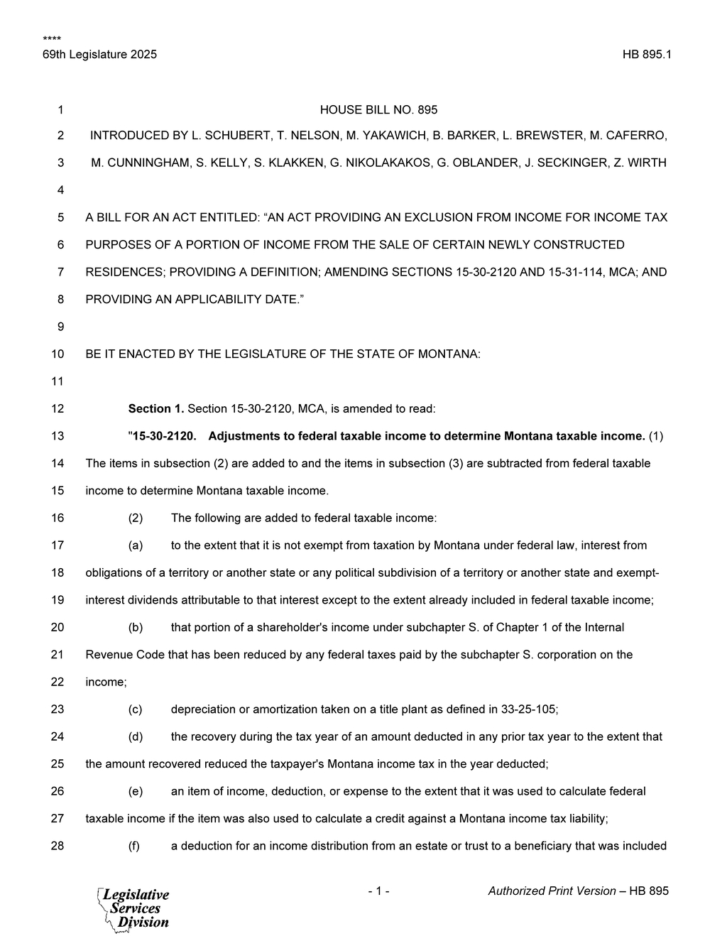 Montana Legislature considers income tax deductions and military retirement benefits