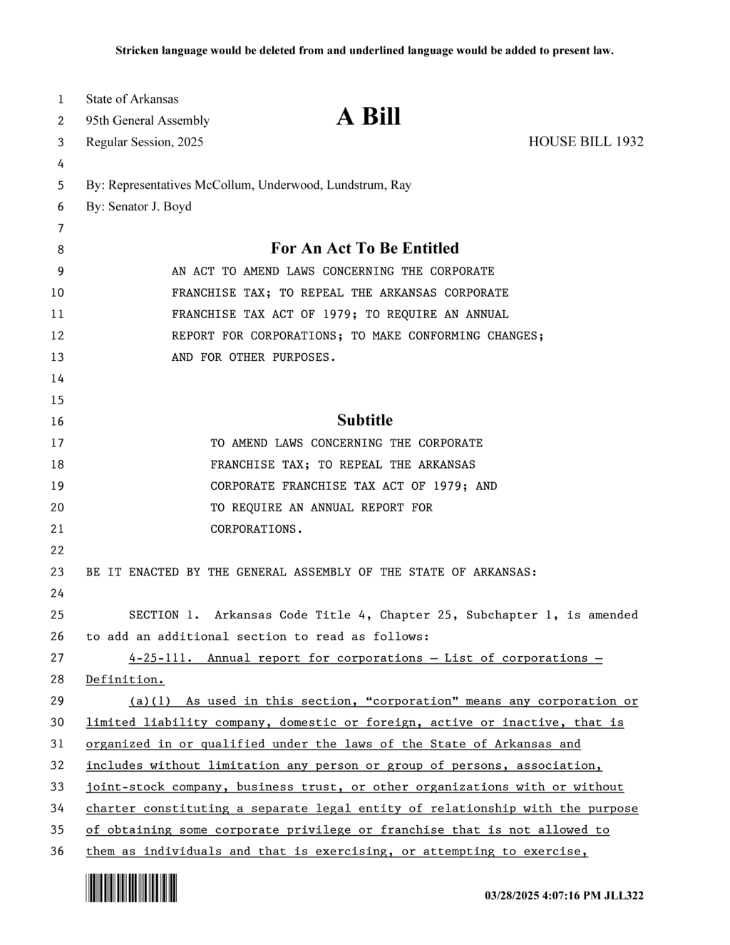 Secretary of State proposes new guidelines for corporate franchise tax disputes
