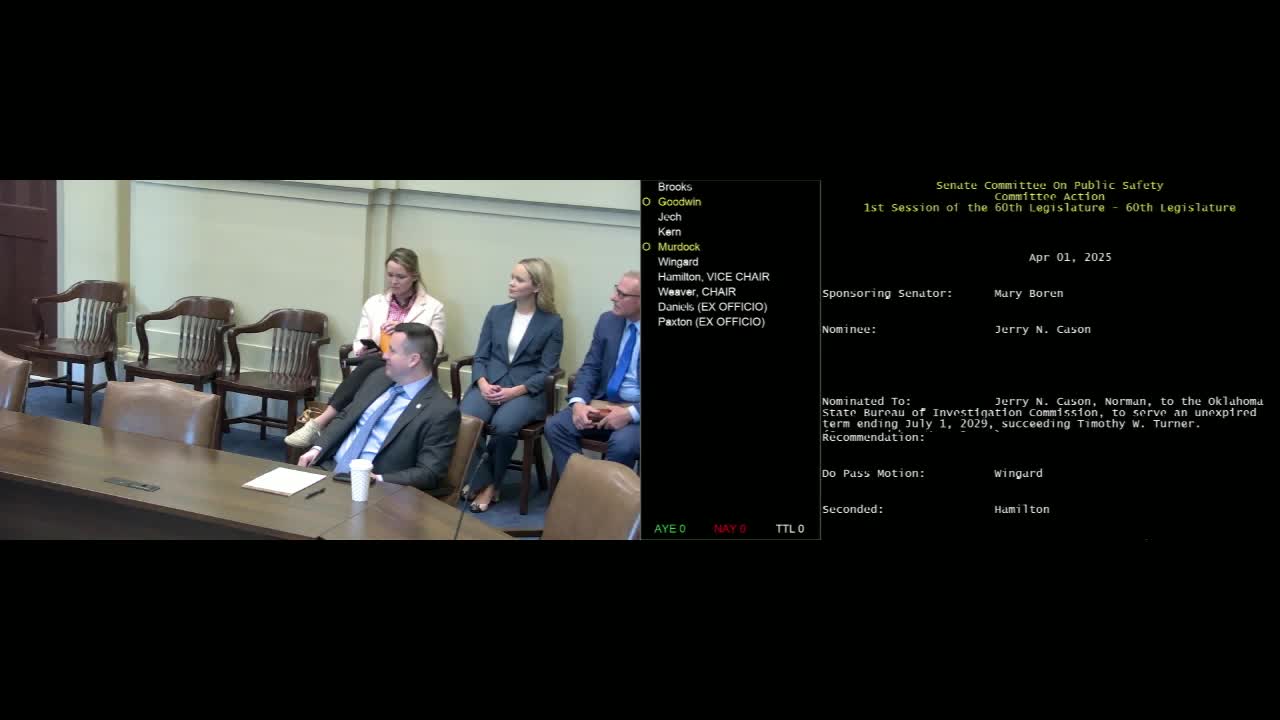 Senate confirms Julie Pittman for Oklahoma Bureau of Narcotics Commission