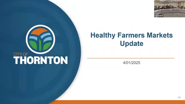 Adams County updates council on future of Healthy Farmers Markets and funding needs