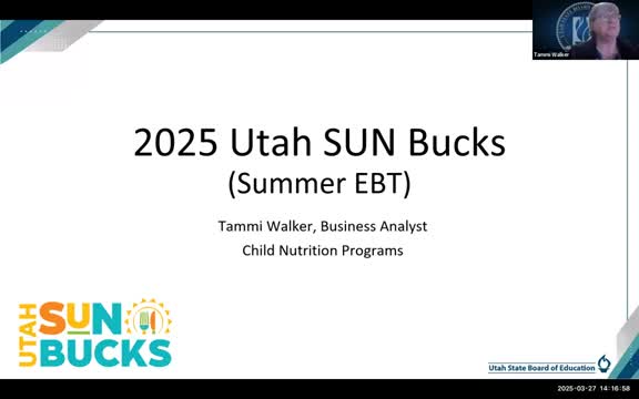 Utah rebrands summer EBT program as Utah Sunbucks for 2025 school year
