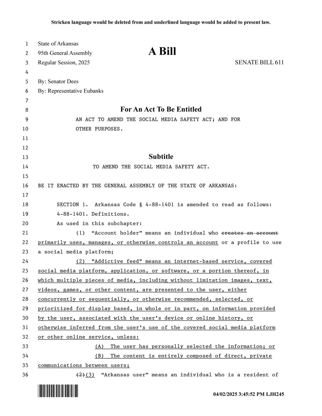 Arkansas enacts age verification rules for social media platforms
