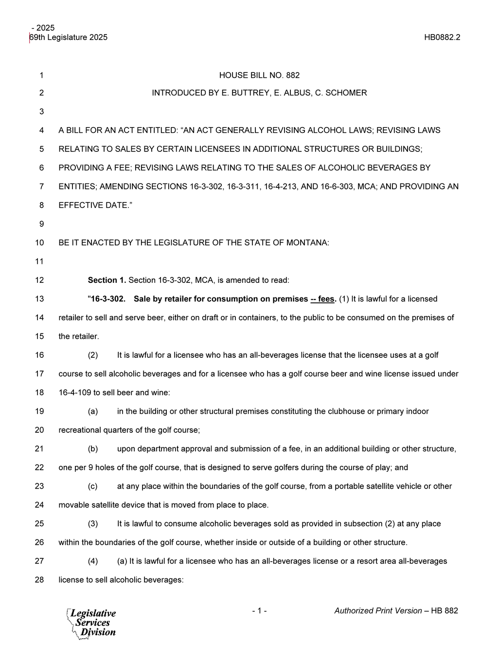 Montana Legislature approves guest ranch alcohol service regulations under HB882