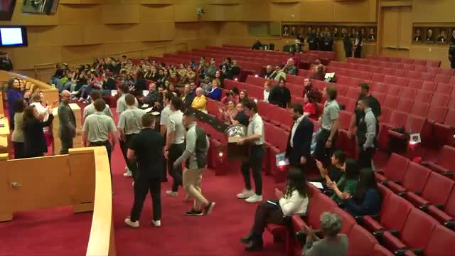 UNLV Skating Rebels celebrate first national championship with city proclamation