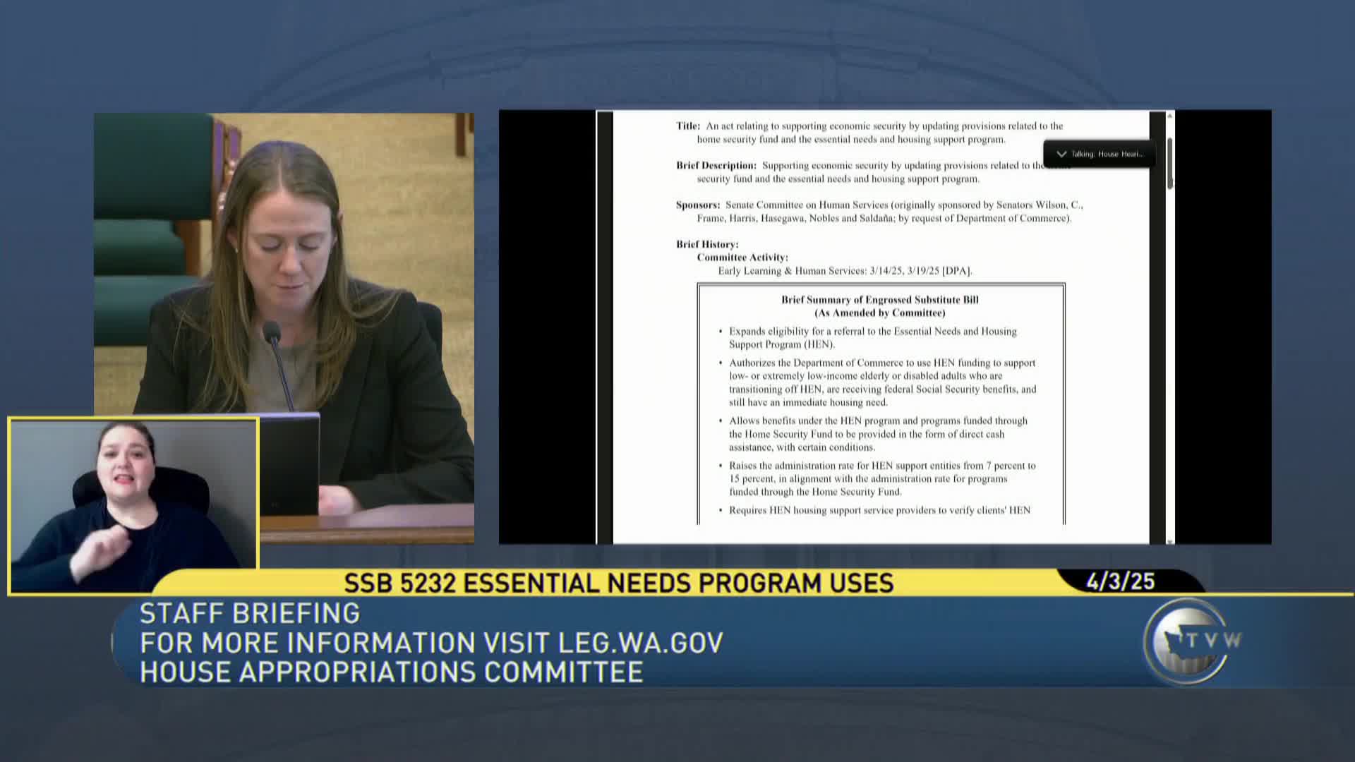 Washington State bill expands housing assistance for trafficking victims and low-income seniors