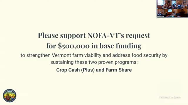 Vermont advocates seek $500K to sustain Crop Cash Plus food assistance program