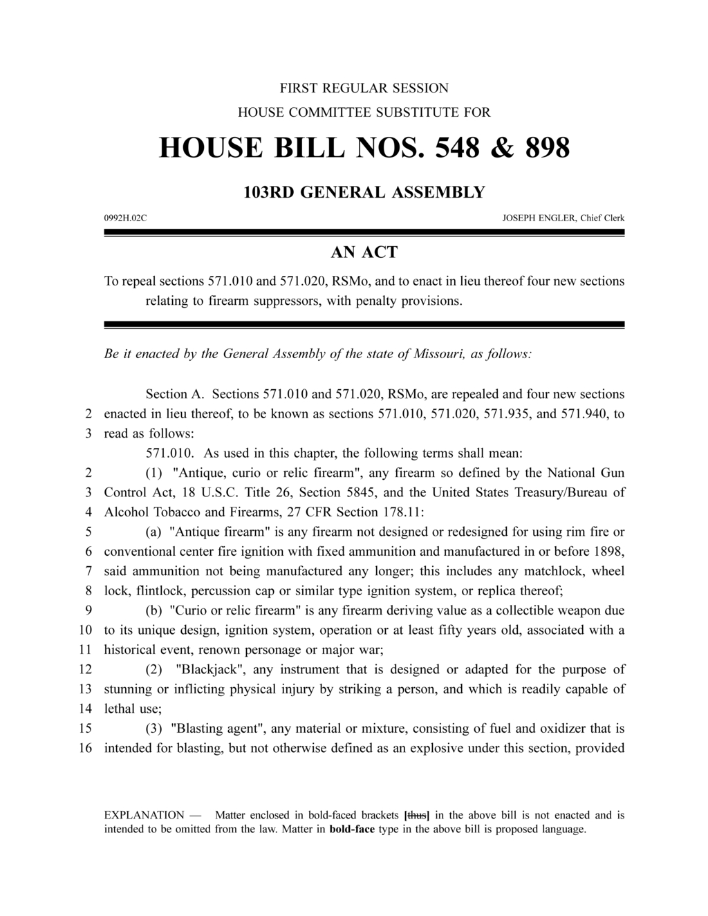 Missouri lawmakers pass law exempting state-made firearm suppressors from federal regulation