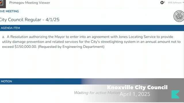Knoxville City Council approves traffic control services and storm recovery funding