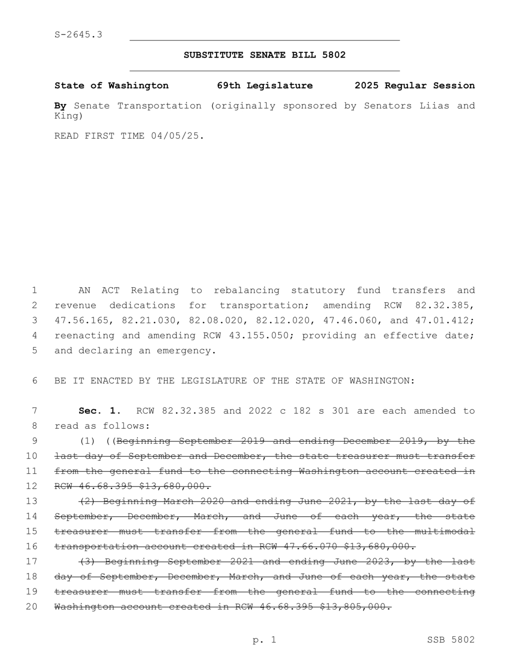 Washington State imposes new retail taxes for transportation funding