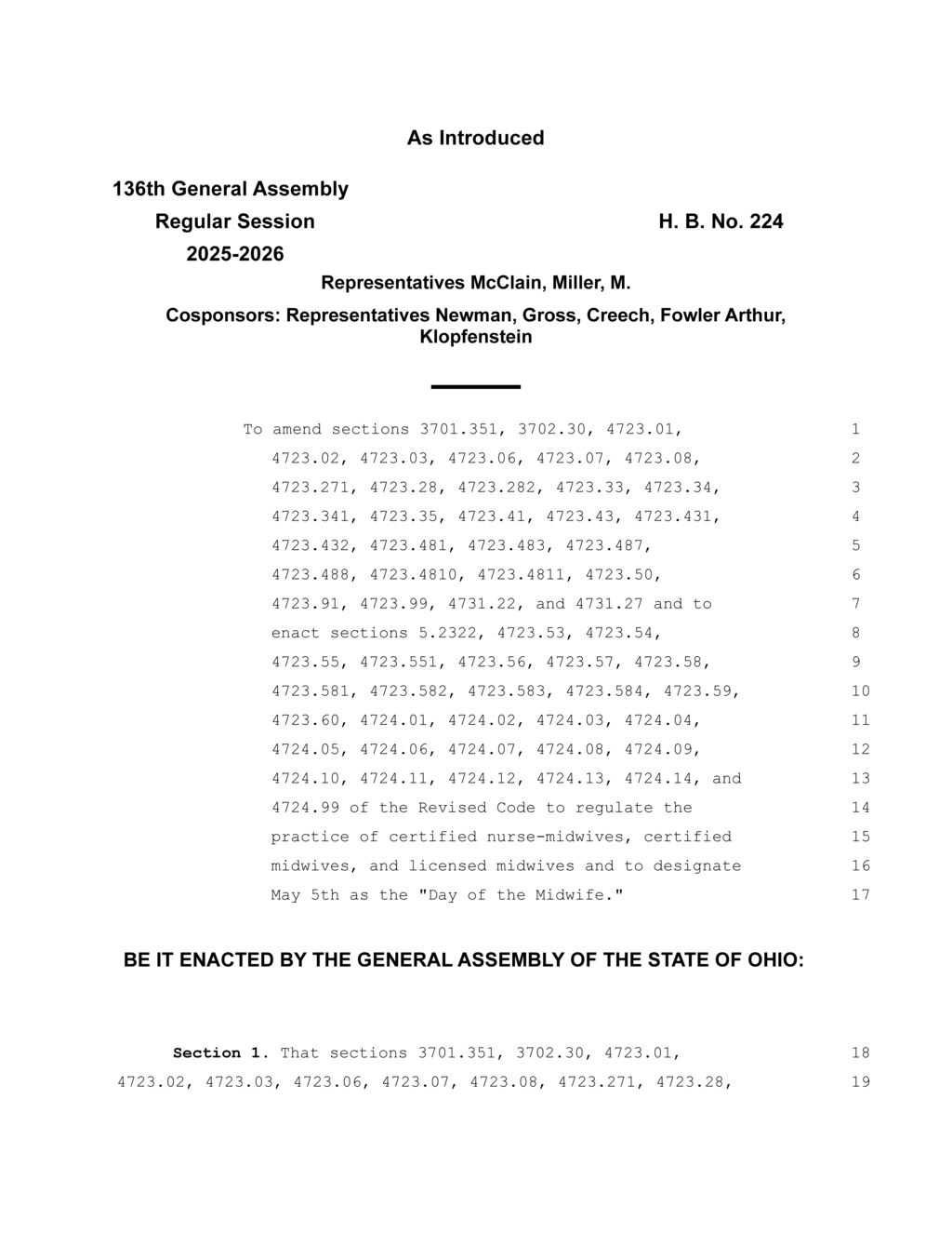 Ohio Board establishes nursing licensure criteria for advanced practice registered nurses