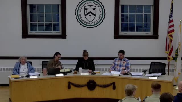 Eagle Scout Jesse Wright presents North Smithfield village sign project