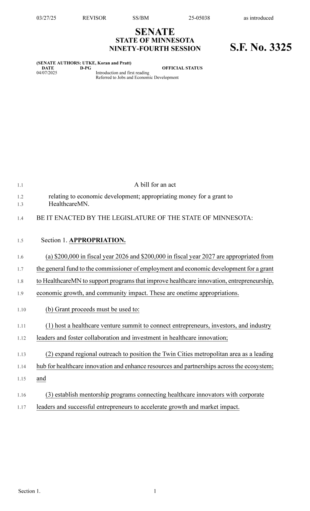 Minnesota Legislature approves $400K grant for HealthcareMN to boost healthcare innovation