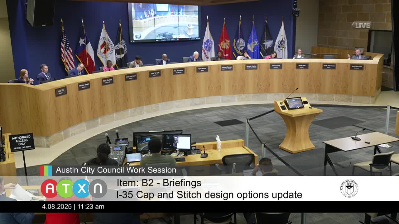 Austin Council considers $284M funding for I-35 caps project impacting future growth
