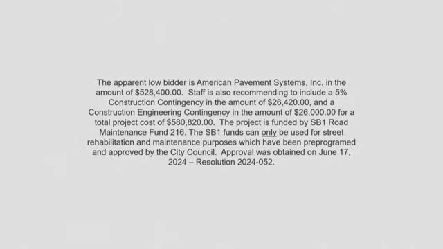 Oakdale City Council approves $528K slurry seal project with American Pavement Systems