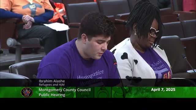 Student advocates Montgomery County funding for $50M emergency rental assistance