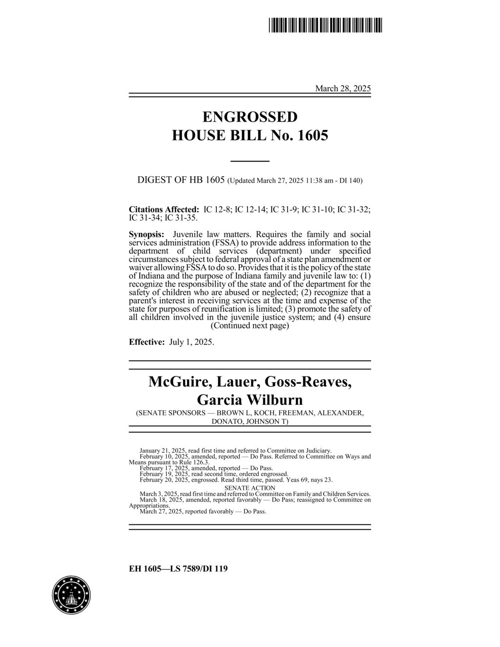 Indiana legislature introduces changes to parental rights termination process