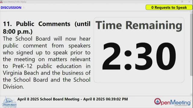 Parent confronts principal over elementary school property use policies