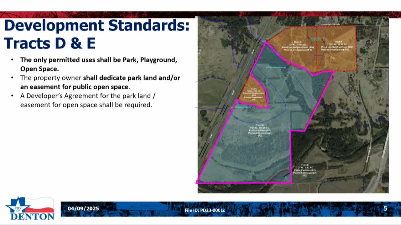Denton City Council reviews 37-acre public open space development proposal