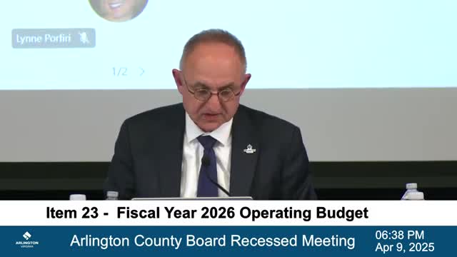 Arlington County Board sets 2025 tax rates and adjusts development fees
