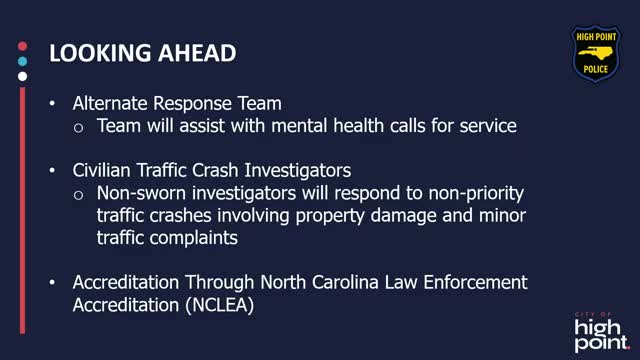High Point Police report 24% drop in total impact crime this year