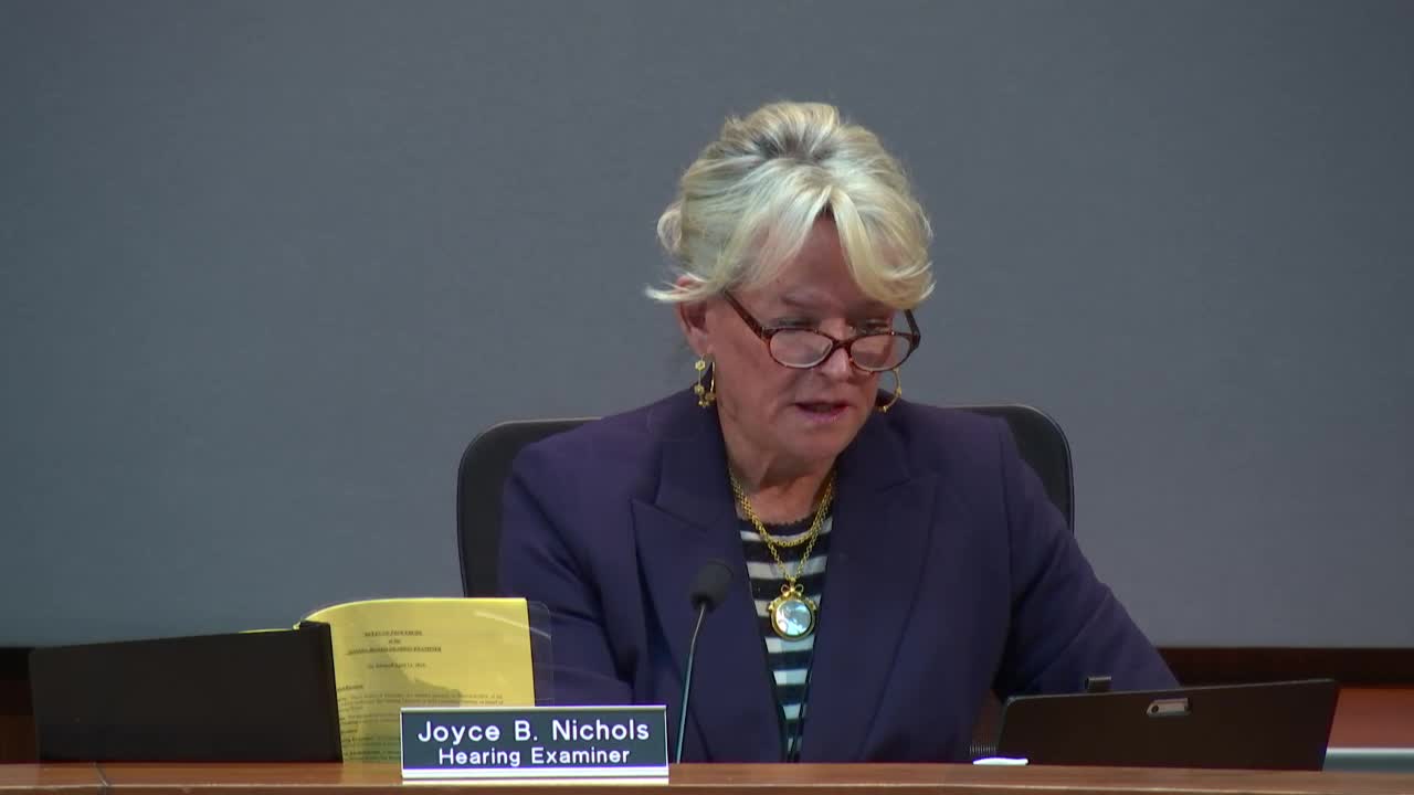 Bob Palmer addresses Ellicott City council on liquor store drainage concerns