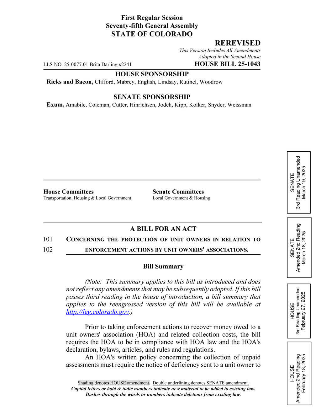 Colorado HOA adopts new foreclosure notification requirements for unit owners