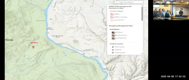 Chelan County uses live incident map to aid fire evacuation efforts