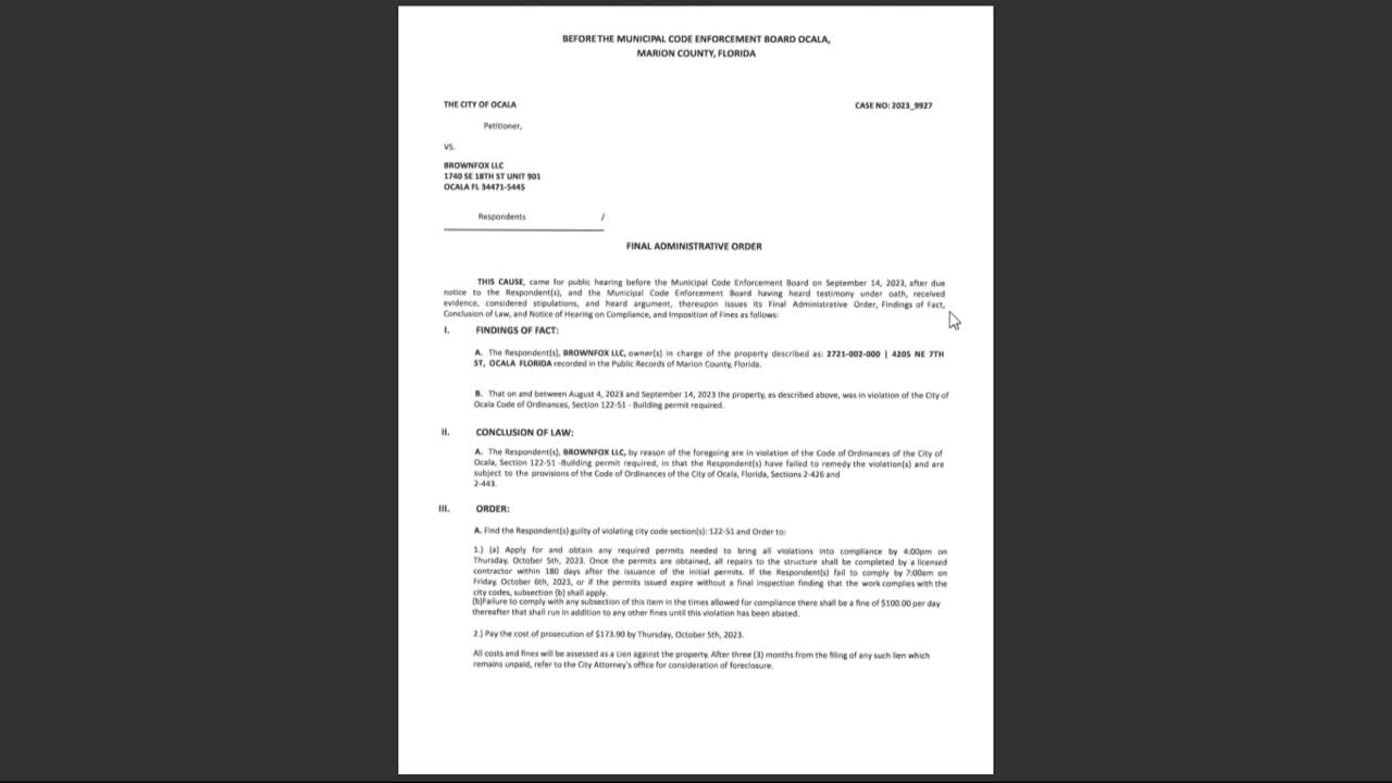 Board reduces fines for permit violations to $500 in Red Oaks case